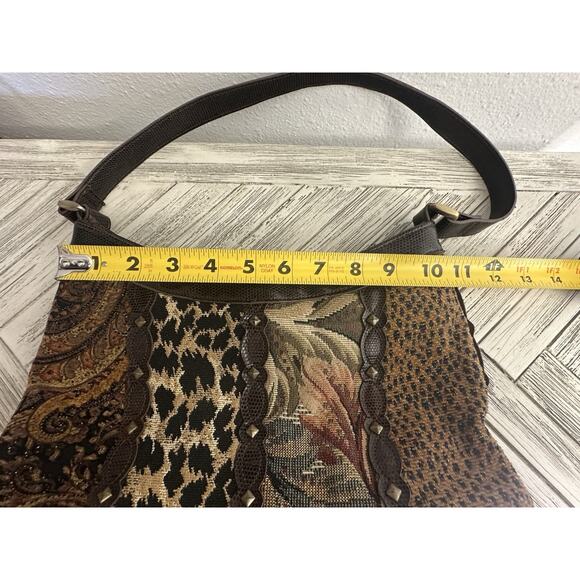 Vintage Bueno Multi Patterned Faux Leather Animal Print Shoulder Bag - Picture 5 of 8